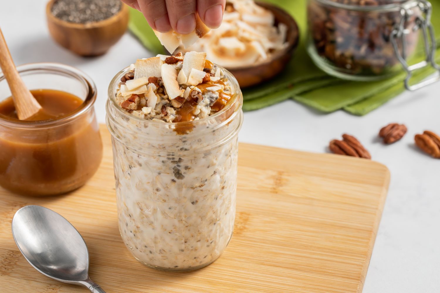 Salted Caramel Pecan Overnight Oats Brookshire Brothers